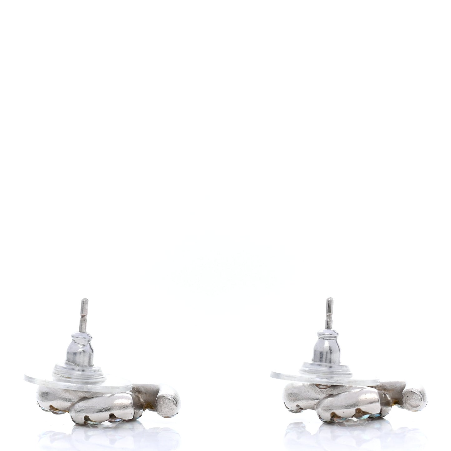 Iridescent Crystal CC Earrings Multicolor