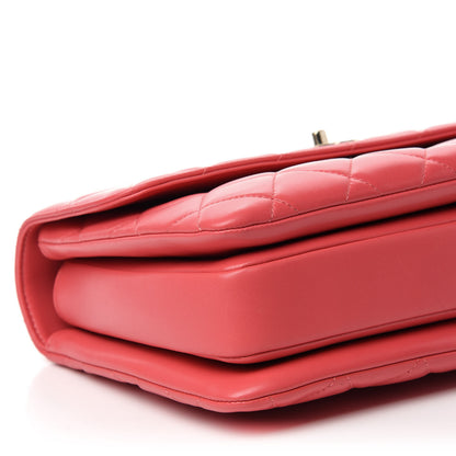 Chanel Lambskin Quilted Medium Trendy CC Flap Dual Handle Bag Red 7 of 12