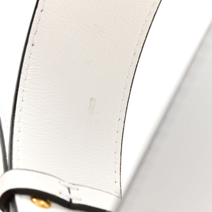 Chloe Calfskin Crocodile Embossed Small C Double Carry Brilliant White 12 of 12