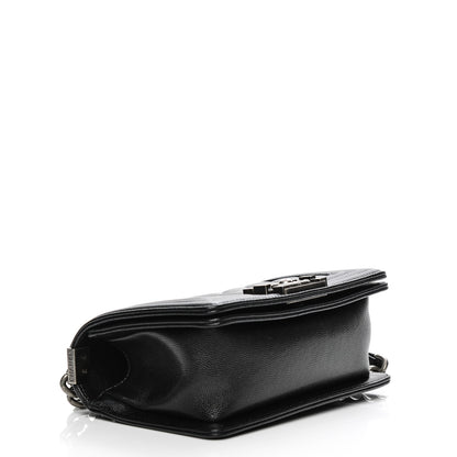 Chanel Caviar Chevron Quilted Small Boy Flap Black 4 of 7