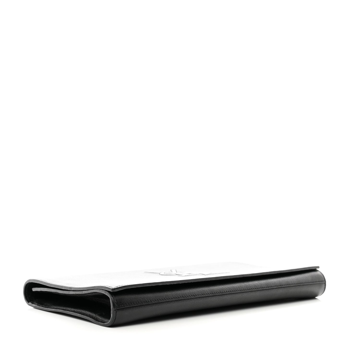 Calfskin Monogram Large Belle De Jour Clutch Black