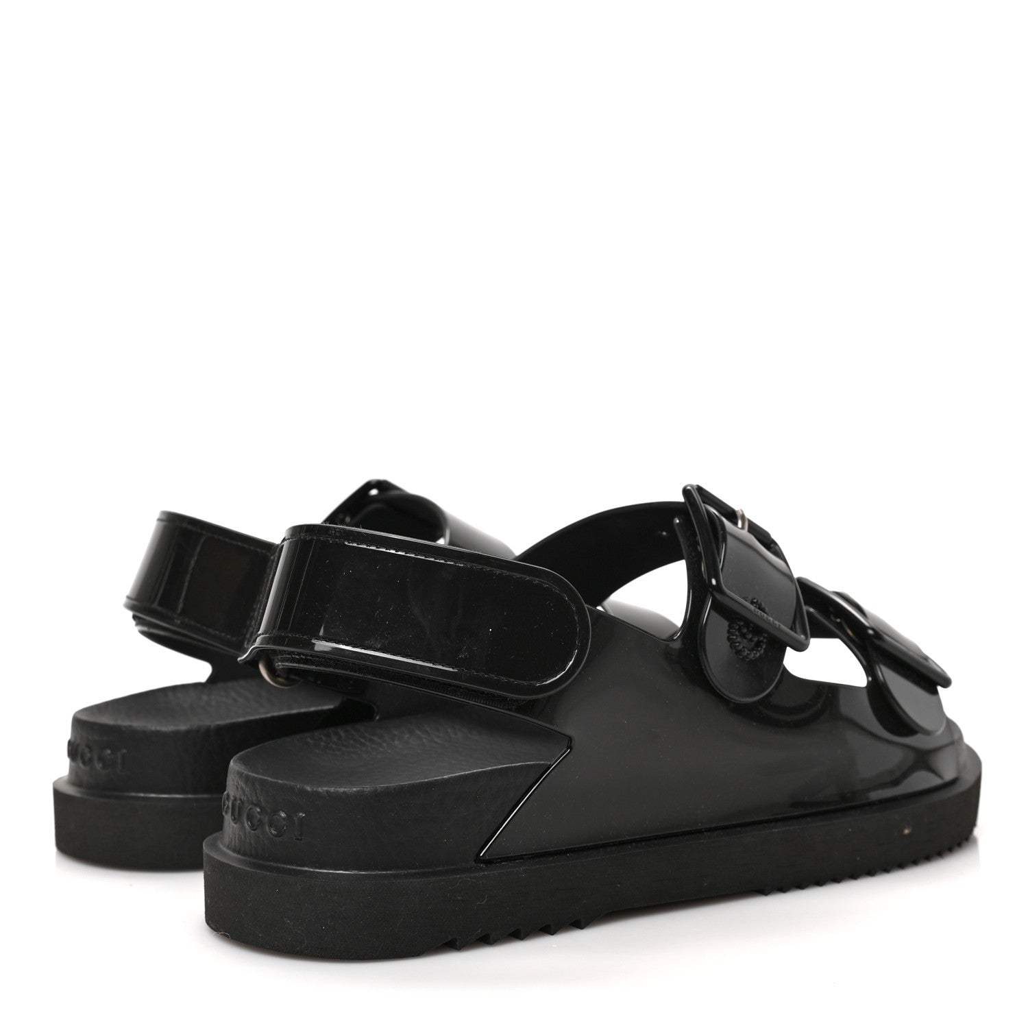 Gucci Rubber Mini Double G Womens Dad Sandals 36 Black 4 of 7