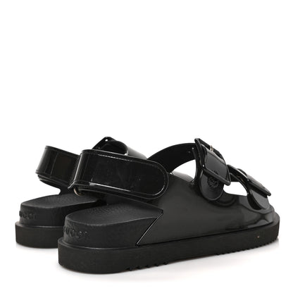 Gucci Rubber Mini Double G Womens Dad Sandals 36 Black 4 of 7