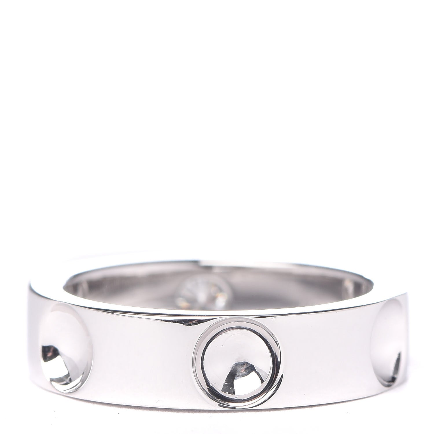 Louis Vuitton 18K White Gold Diamond Empreinte Ring 48 4.5 3 of 5