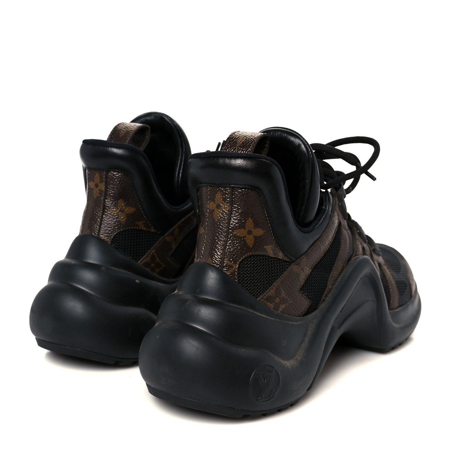 Calfskin Patent Monogram LV Archlight Sneakers 39.5 Black