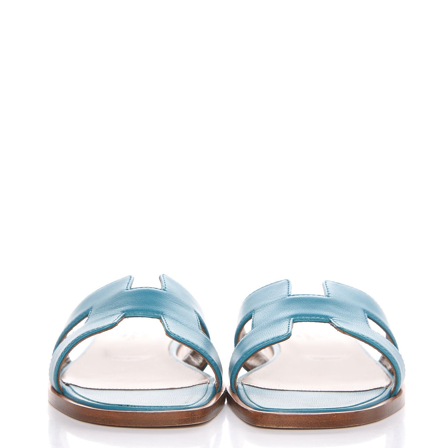 Nappa Calfskin Oran Sandals 35 Turquoise