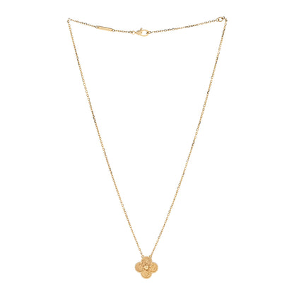 Van Cleef & Arpels 18K Yellow Gold Vintage Alhambra Pendant Necklace 3 of 8