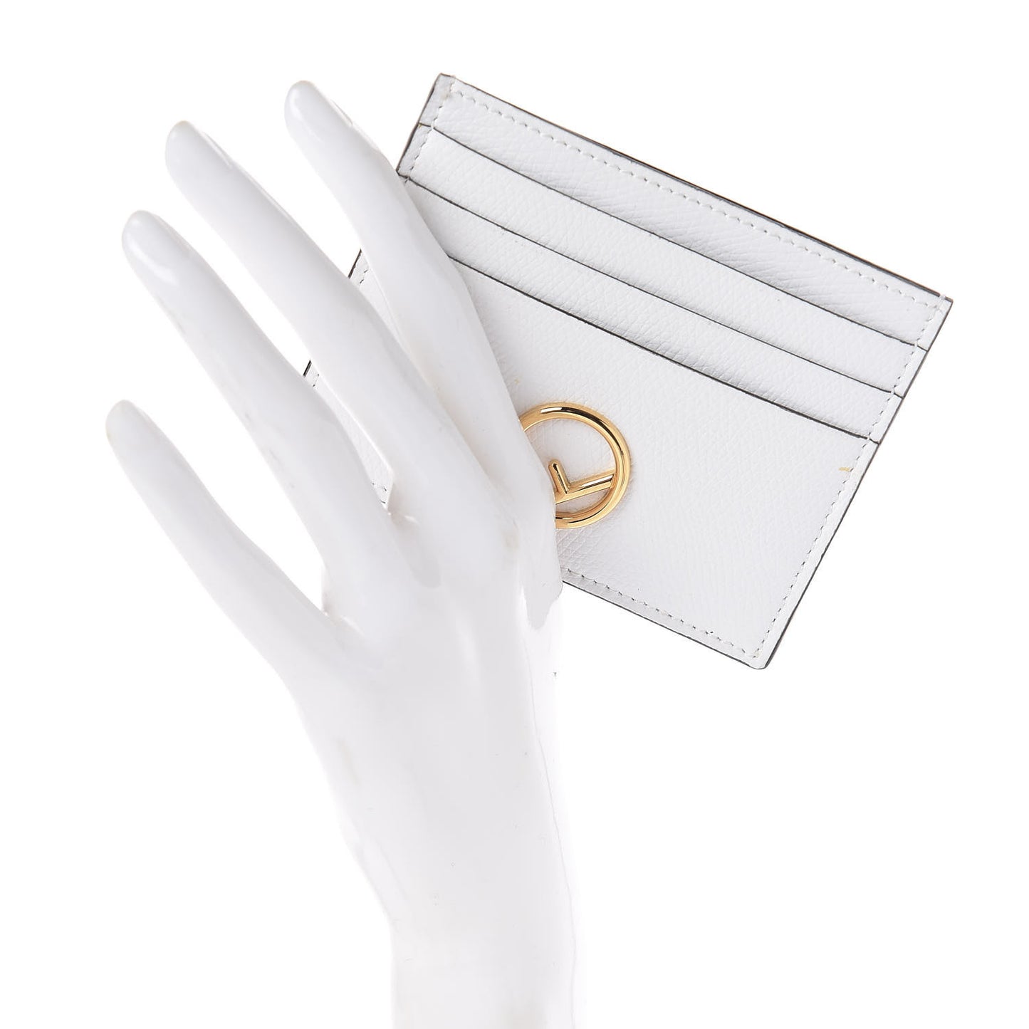Vitello Cruise F is Fendi Card Holder Optical White