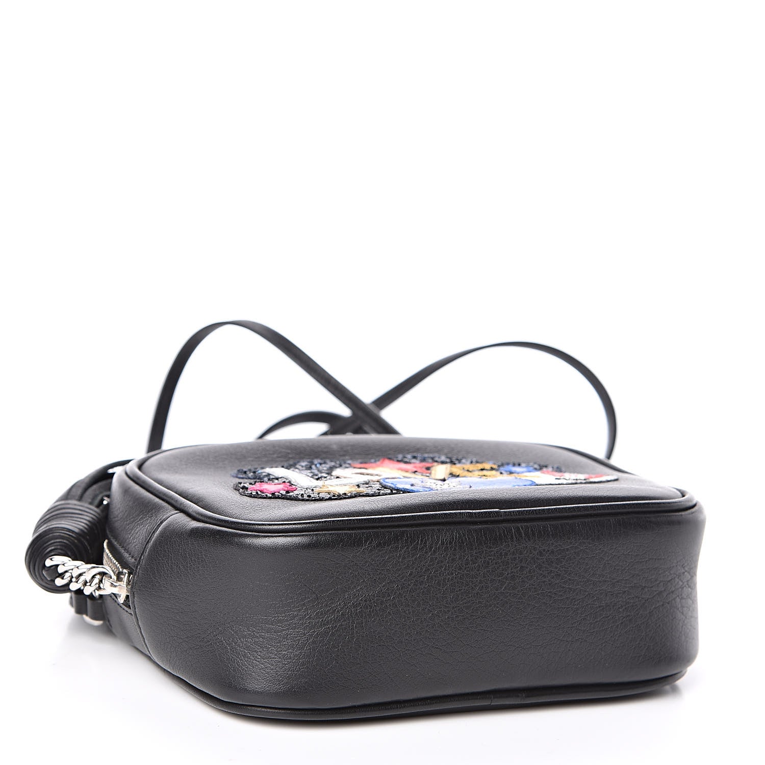 Saint Laurent Calfskin Love Patchwork Blogger Bag Black 4 of 11