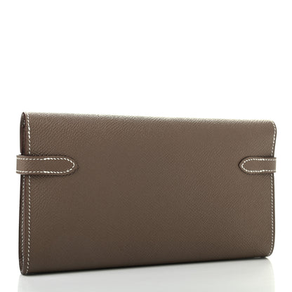 Hermes Epsom Kelly Longue Wallet Etoupe 3 of 7