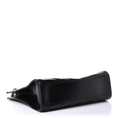 Saint Laurent Crinkled Calfskin Matelasse Monogram Niki Shoulder Bag Black 4 of 10