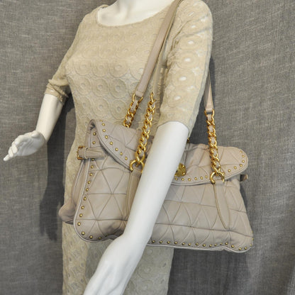 Miu Miu Nappa Shopping Pattina Shoulder Bag Calce 3 of 12