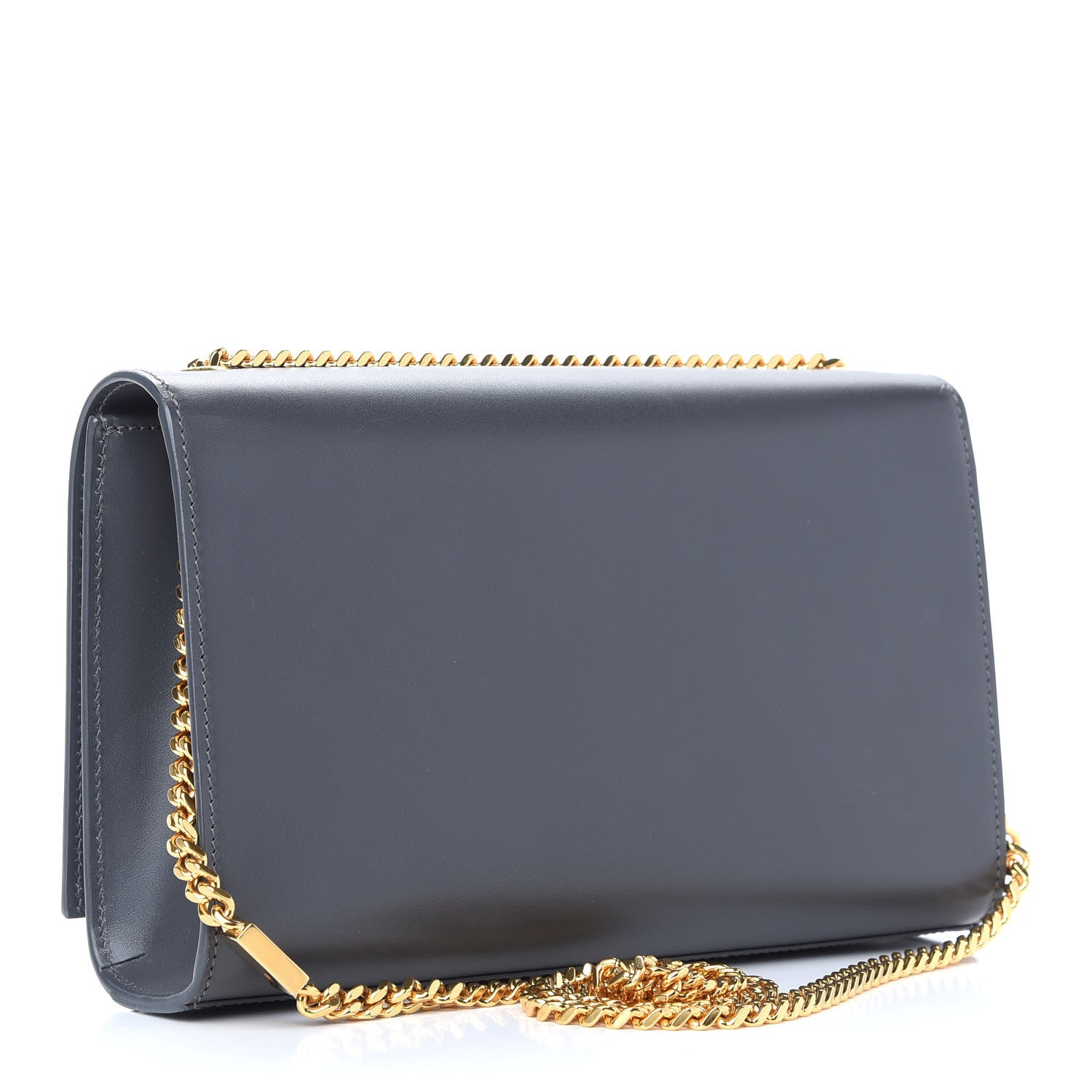 Saint Laurent SAINT LAURENT Smooth Calfskin Medium Classic Monogram Kate Tassel Satchel Grey 3 of 8