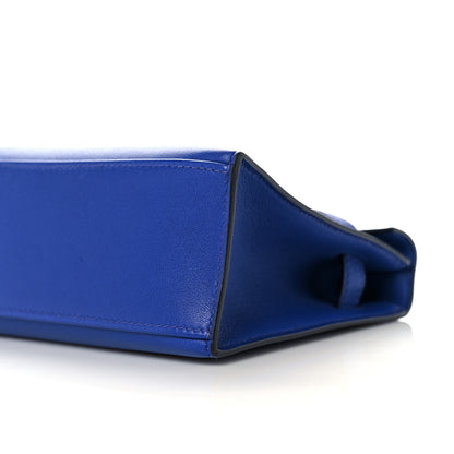 Hermes Swift Kelly Pochette Clutch Bleu Electrique 9 of 28