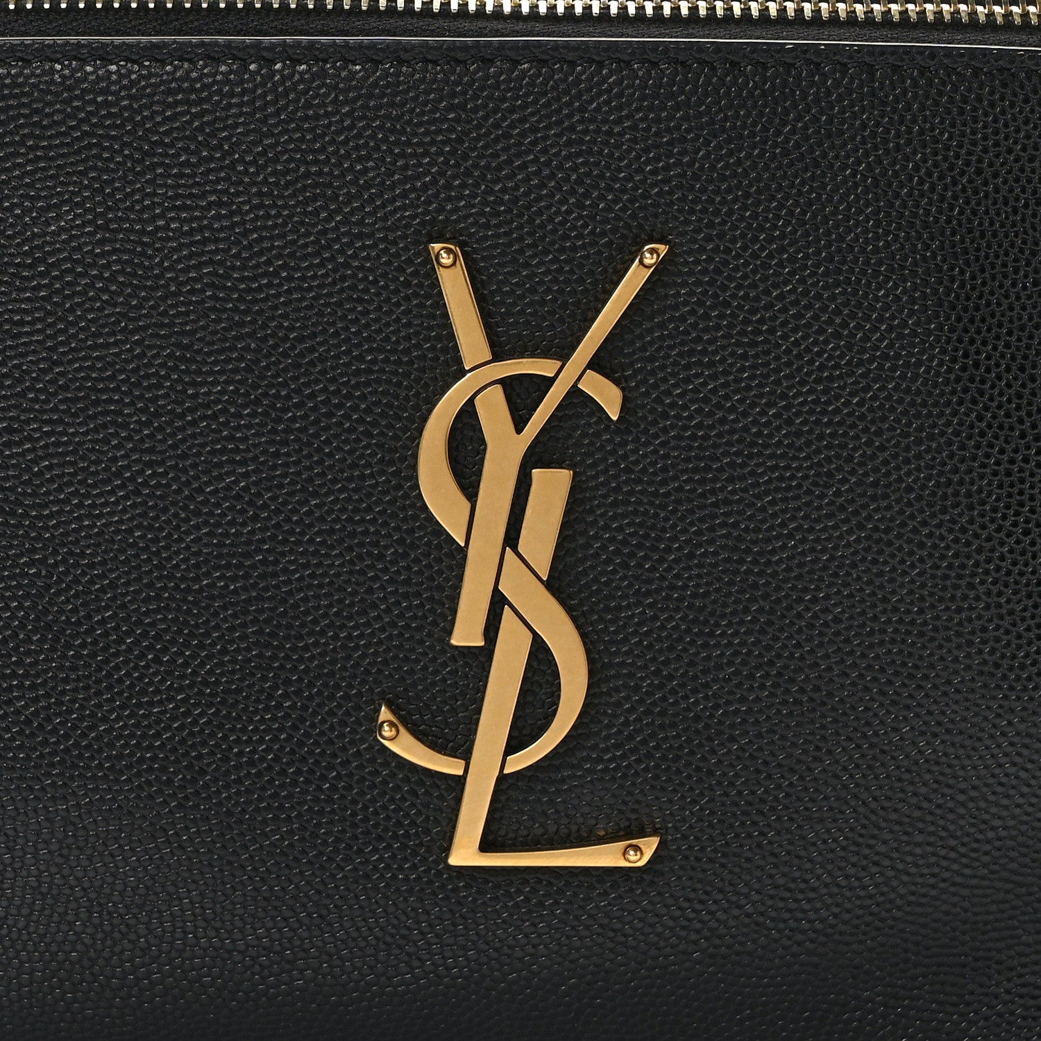 Saint Laurent Grain De Poudre Monogram Belt Bag Black 7 of 12