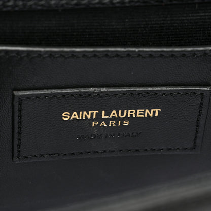 Saint Laurent Grain De Poudre Classic Monogram Kate Clutch Black 6 of 13