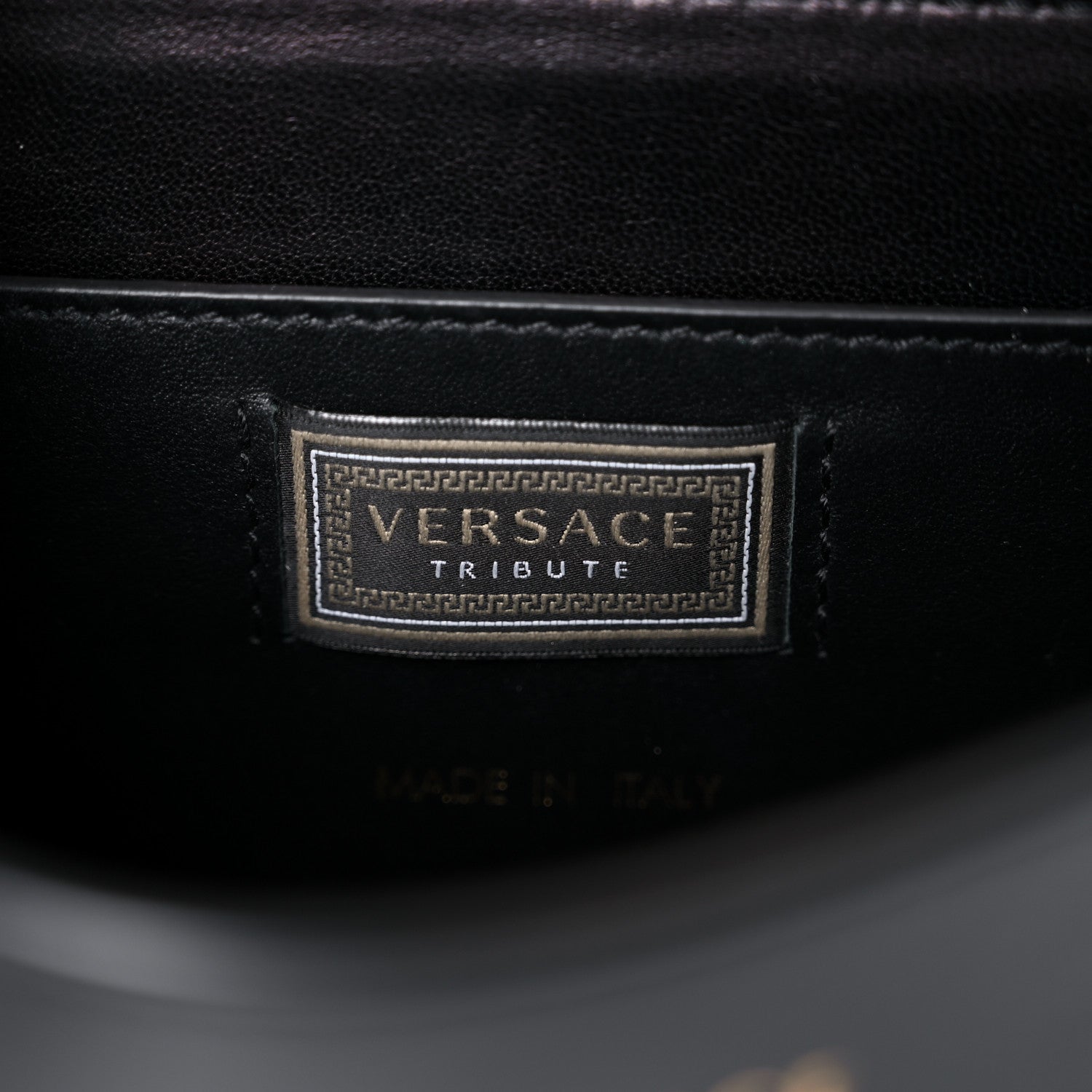 Versace Nappa The Clash Print Tribute Shoulder Bag Black Multicolor 6 of 15