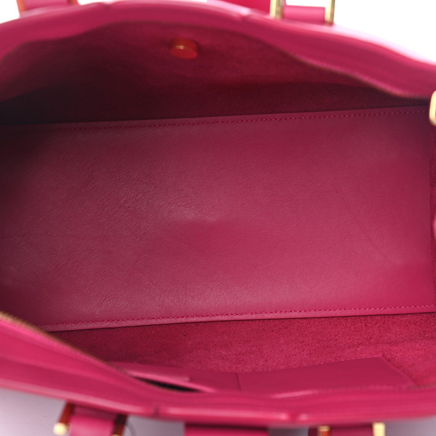 Calfskin Small Classic Y Cabas Fuchsia
