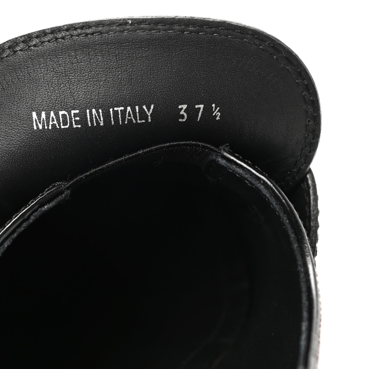 Spazzolato Metal Triangle Logo 50mm Loafers 37.5 Black