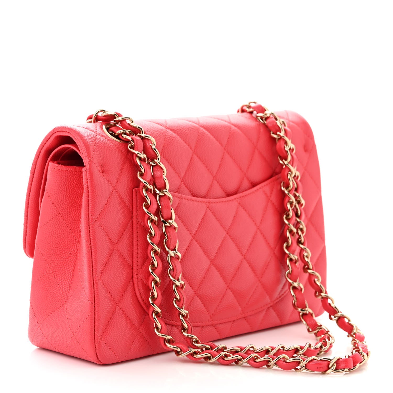 Chanel Caviar Quilted Small Double Flap Dark Pink 3 of 11