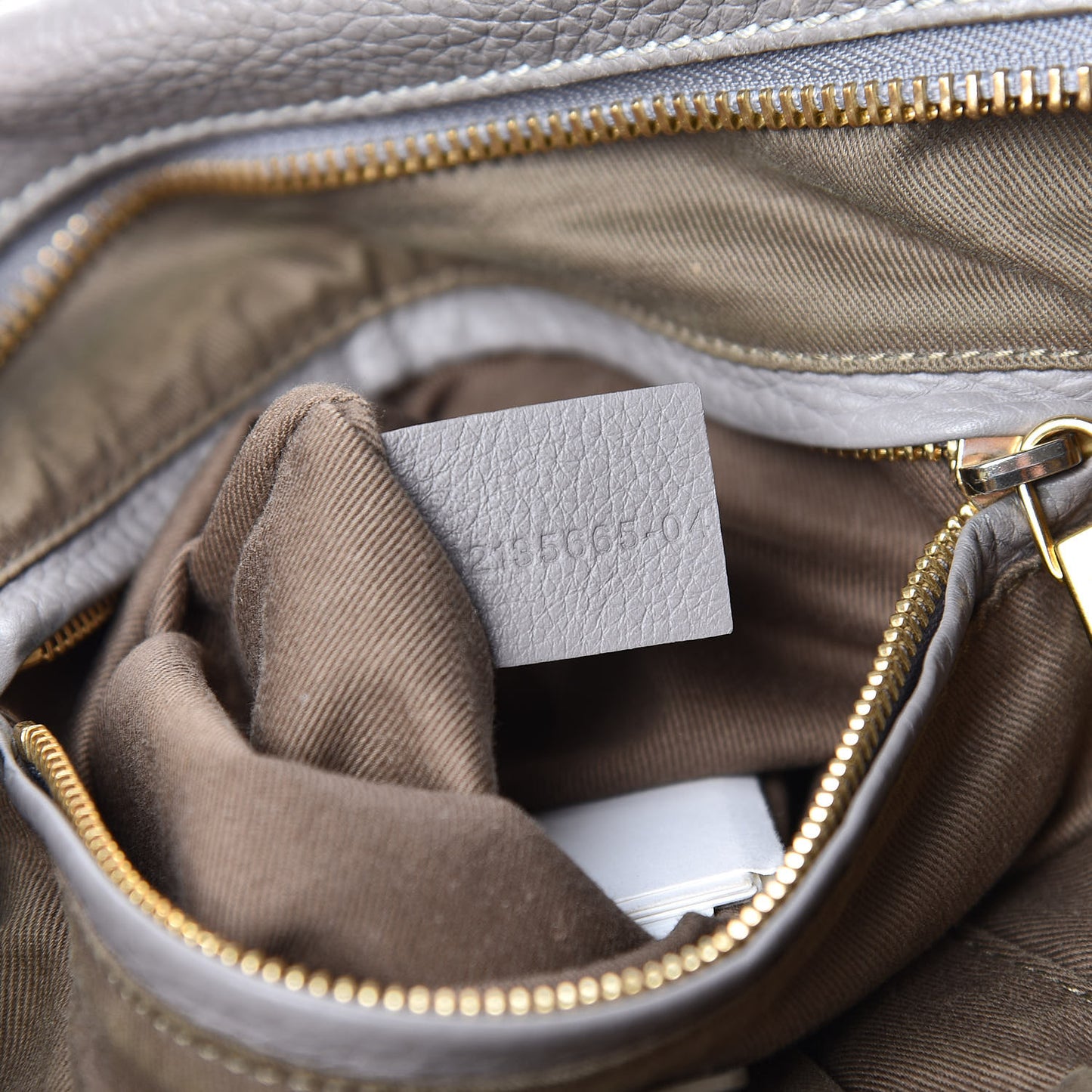Calfskin Large Marcie Satchel Cashmere Grey