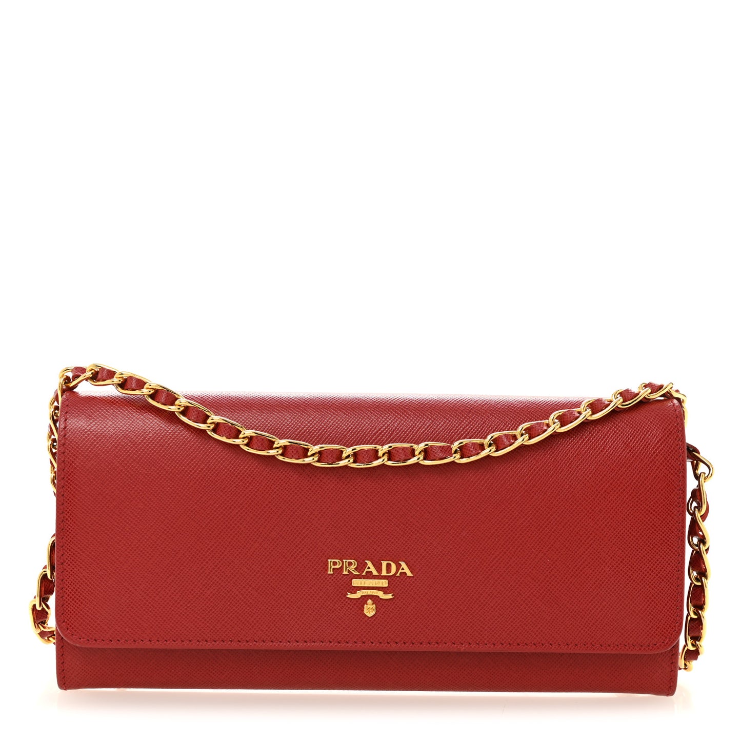 Saffiano Wallet on Chain Fuoco