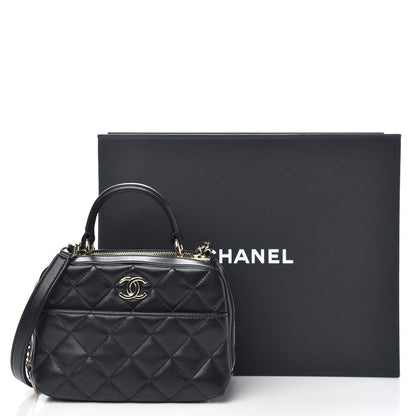 Chanel Lambskin Quilted Small Trendy CC Bowling Bag Black 11 of 11