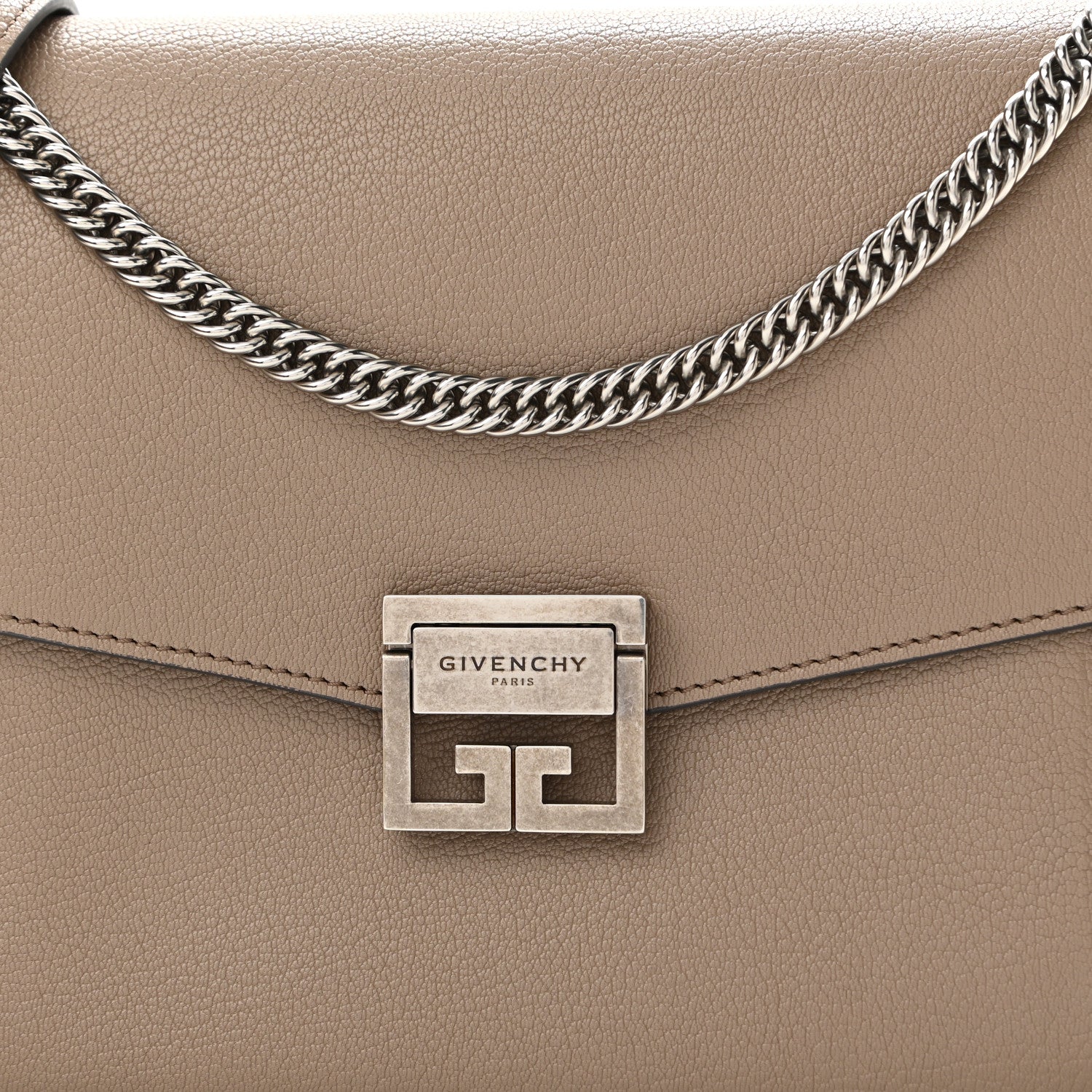 Givenchy Sugar Goatskin Medium GV3 Shoulder Bag Linen 8 of 11