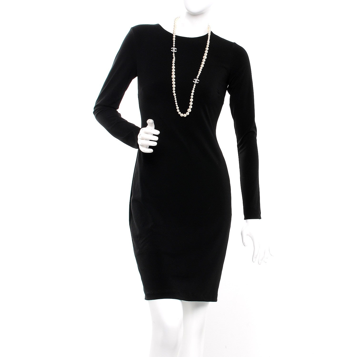 Chanel Pearl CC Long Necklace Gold 2 of 7