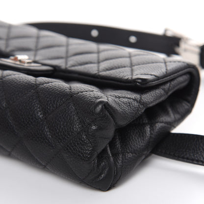 Chanel Grained Calfskin Quilted 2.55 Reissue Flap Belt Bag Clutch Black 10 of 13
