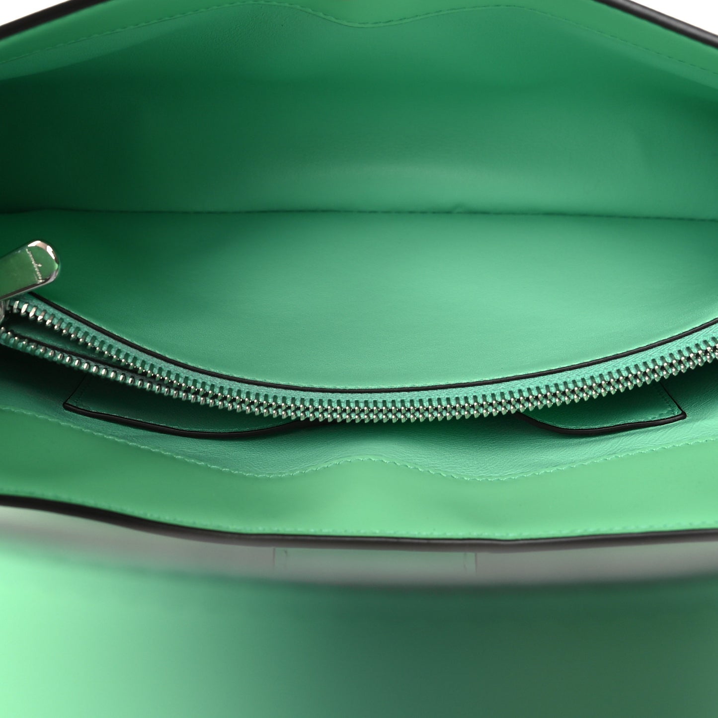 Calfskin Trifolio Shoulder Bag Light Green