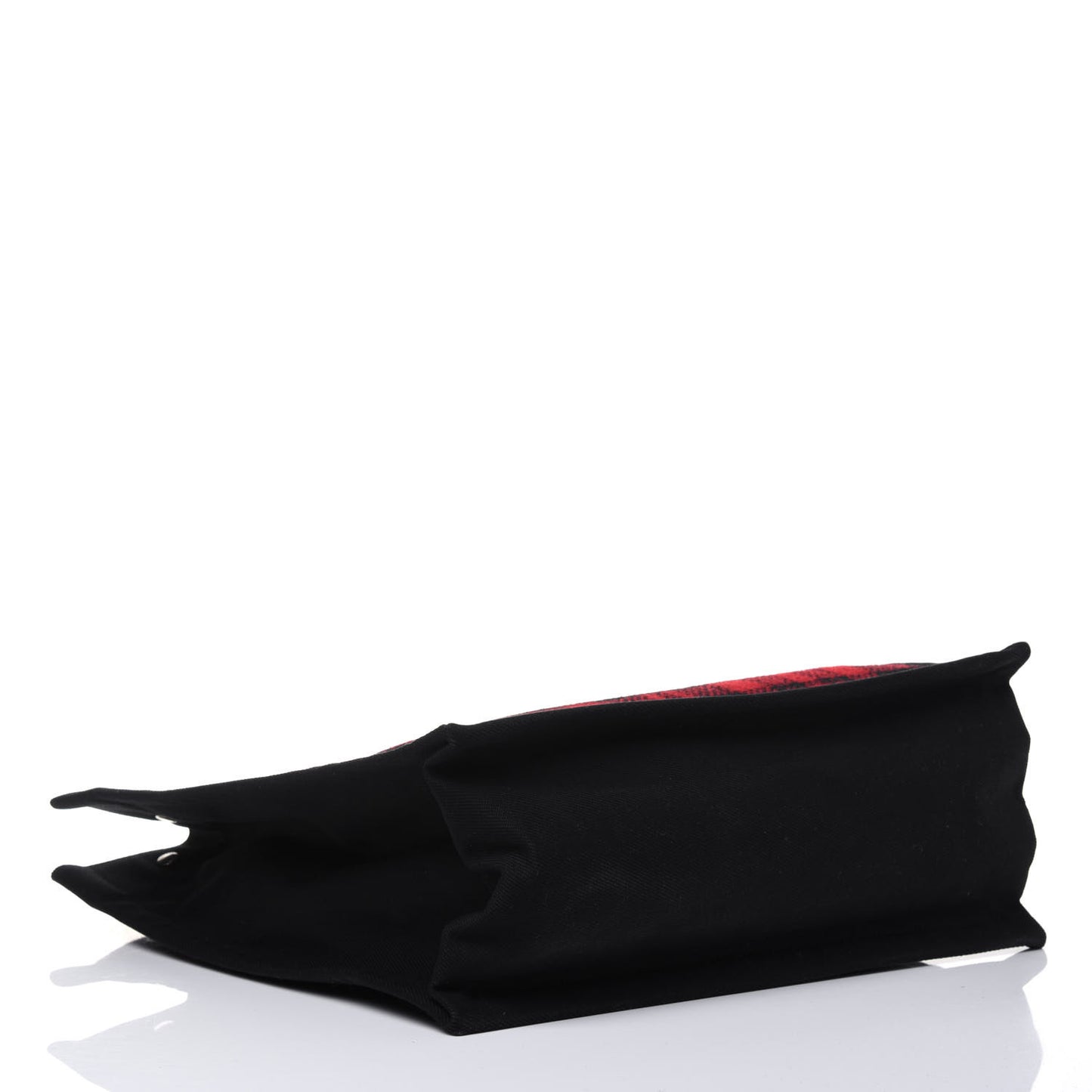 Wool Tartan Rive Gauche Noe Tote Red Black