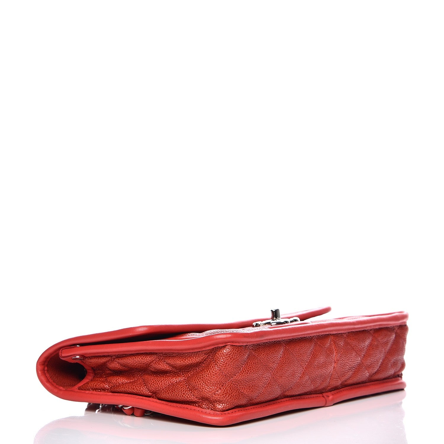 Chanel Caviar Quilted Medium French Riviera Flap Red 4 of 10