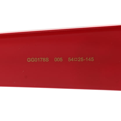 Gucci Square Web Frame GG0178S Sunglasses Red 5 of 7