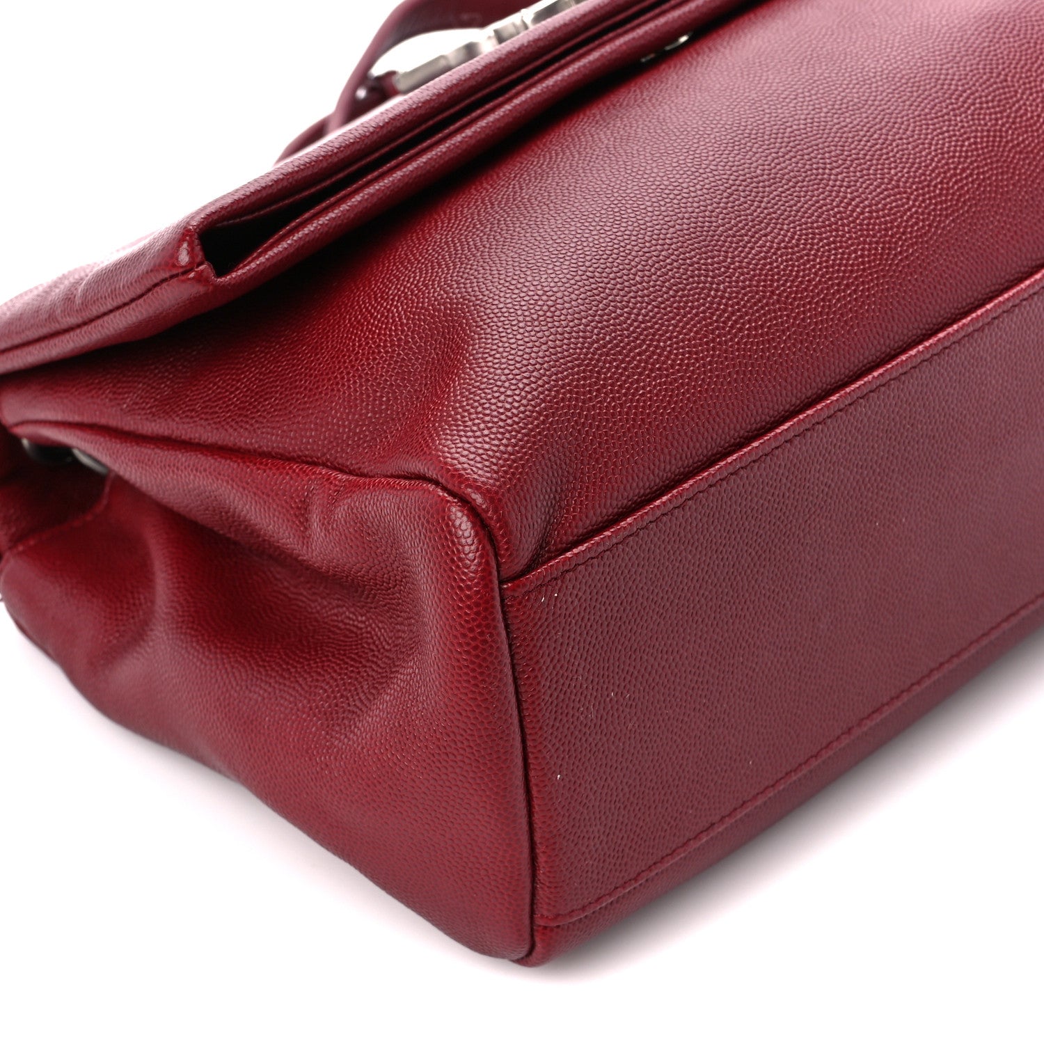 Saint Laurent Grain De Poudre Medium West Hollywood Monogram Fold-Over Palissandre 11 of 16