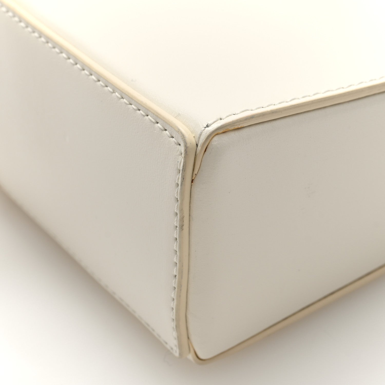 Givenchy Box Calfskin Mini Cut Out Shoulder Bag Ivory 10 of 10