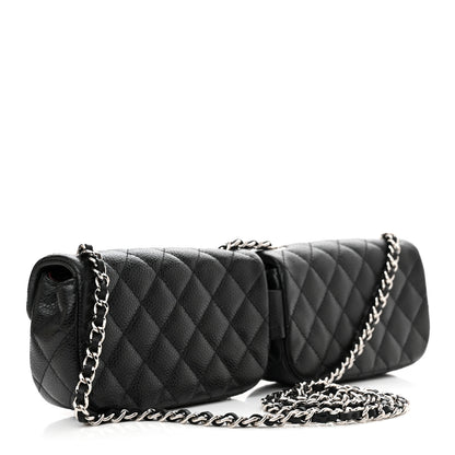 Chanel Caviar Quilted Double Mini Flap Crossbody Black 3 of 13