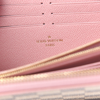 Louis Vuitton Damier Azur Zippy Wallet Rose Ballerine 6 of 8