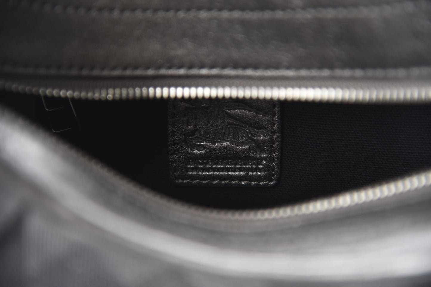 Shimmer Check Small Brooklyn Hobo Grey