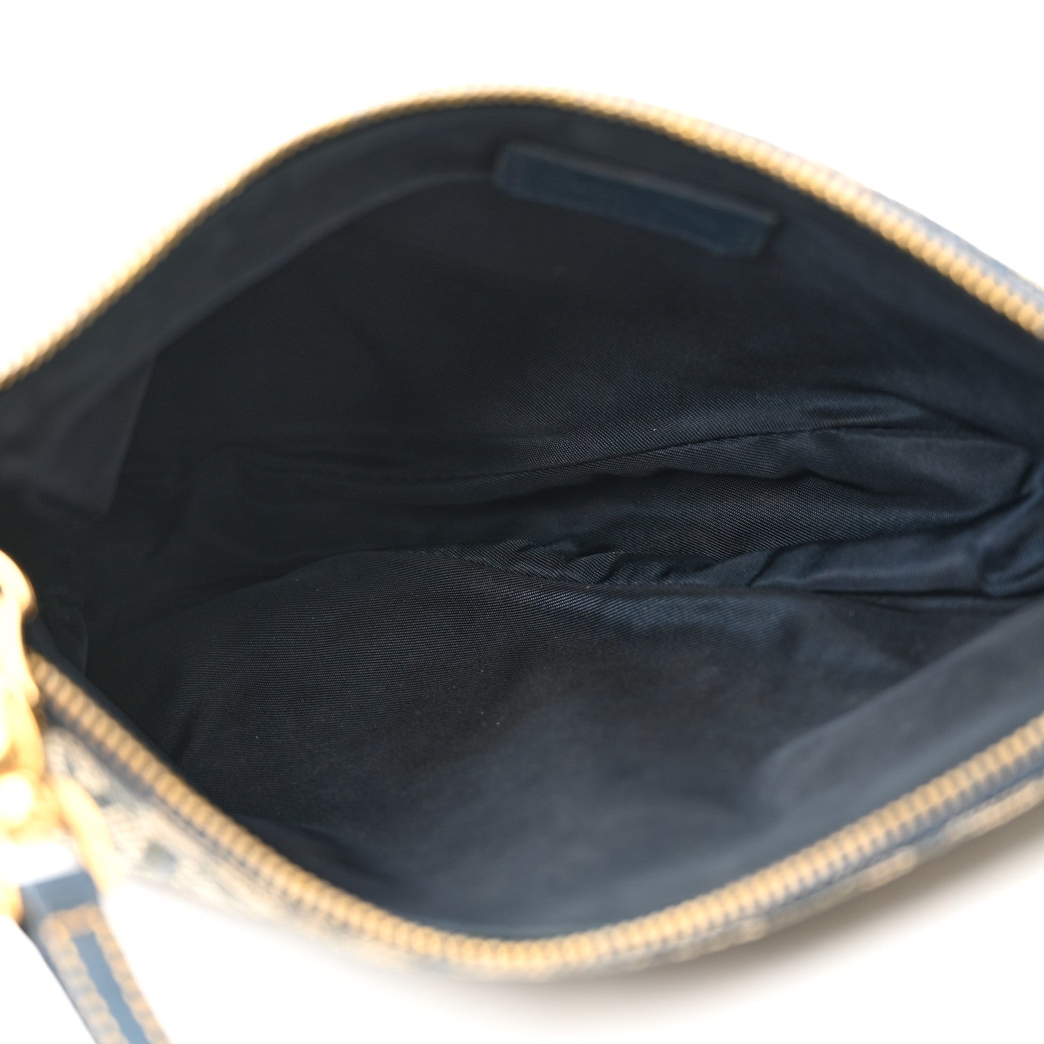 Christian Dior Monogram Mini Saddle Pochette Navy 4 of 8