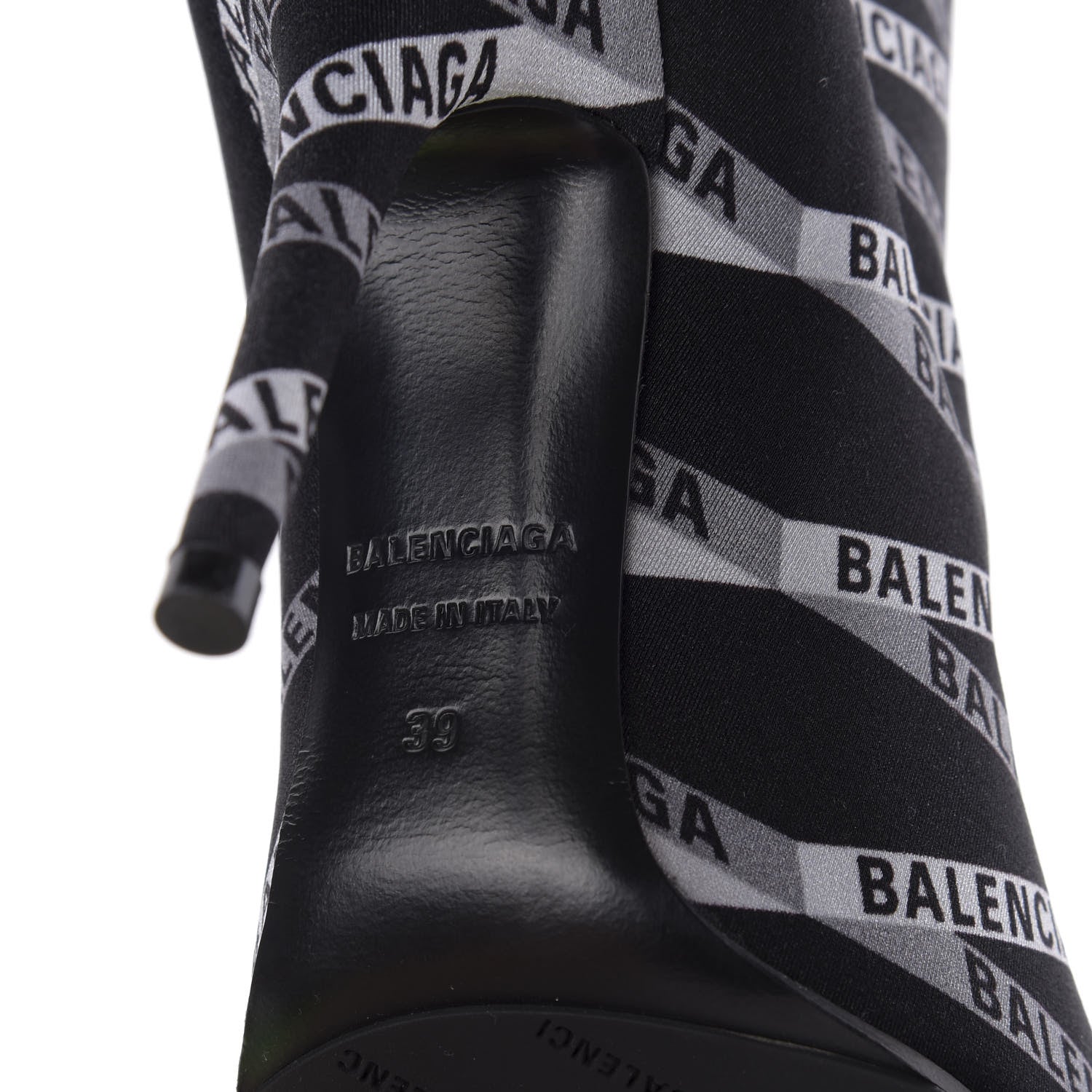Balenciaga Spandex Losange Monogram 110mm Booties 39 Gris Black 7 of 7