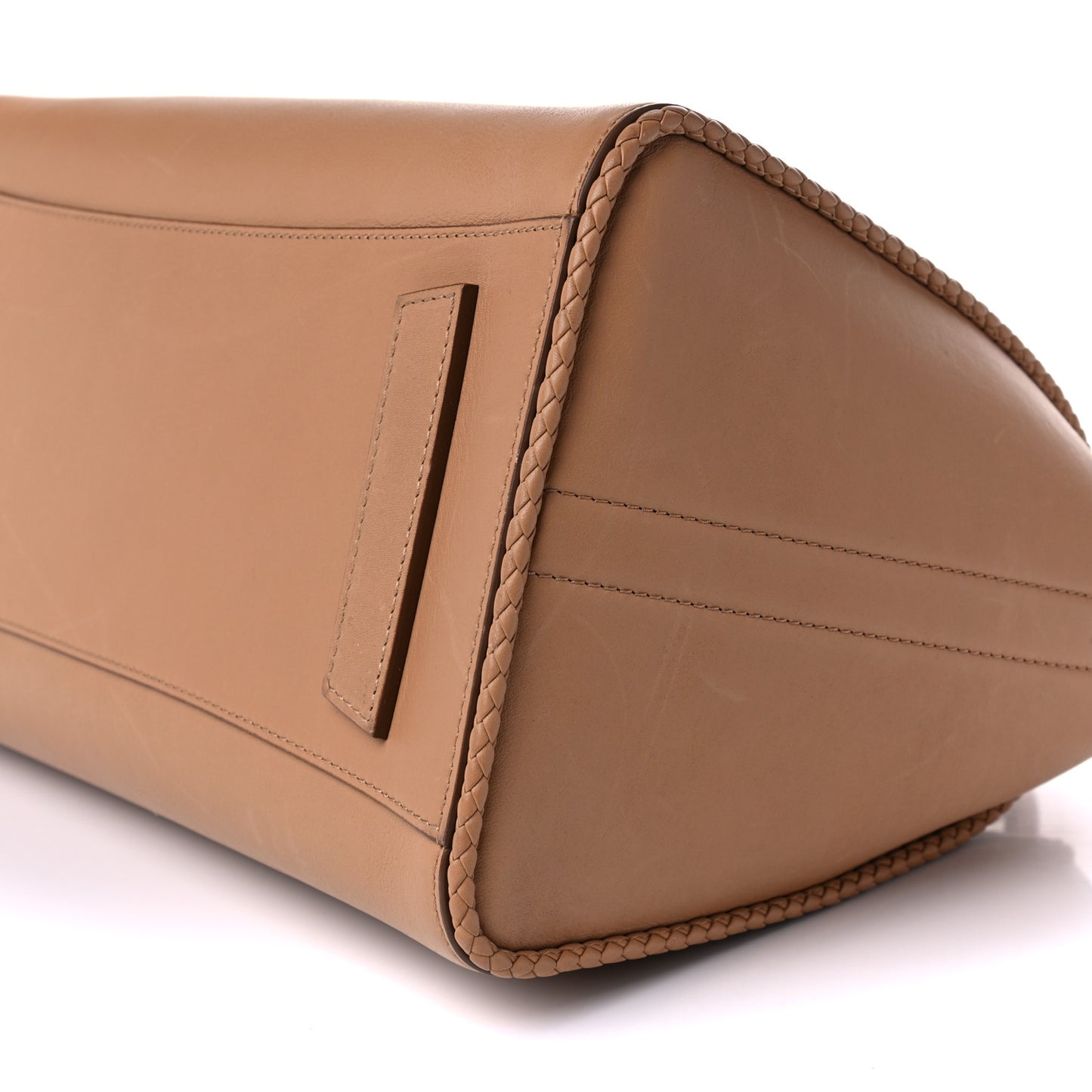 Sugar Goatskin Braided Medium Antigona Medium Beige