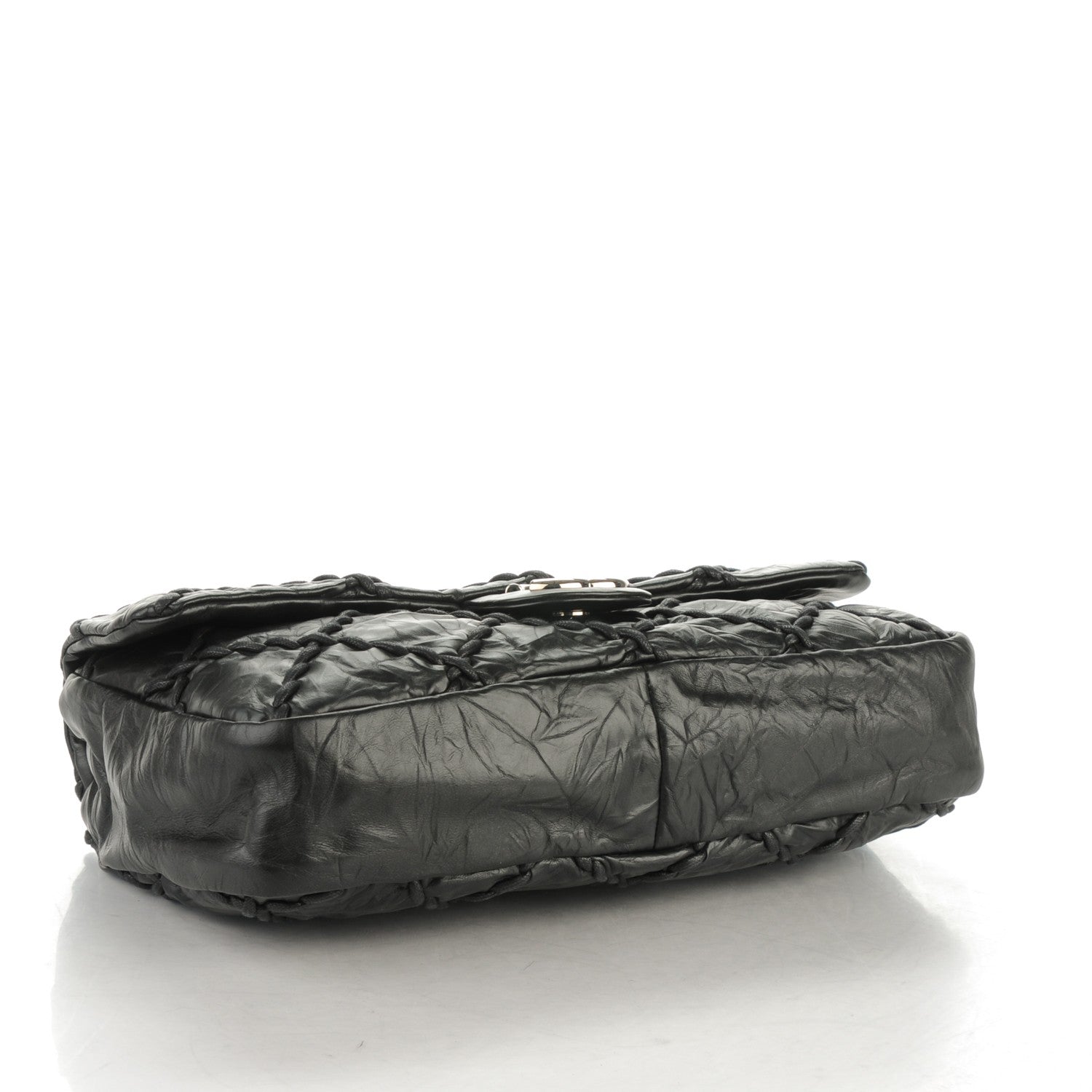 Chanel Calfskin Ultra Stitch Oversize Flap Black 4 of 7