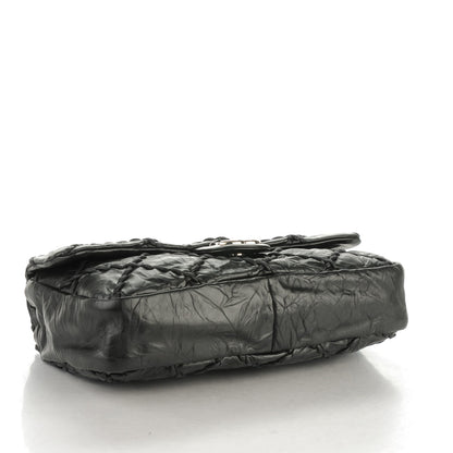 Chanel Calfskin Ultra Stitch Oversize Flap Black 4 of 7