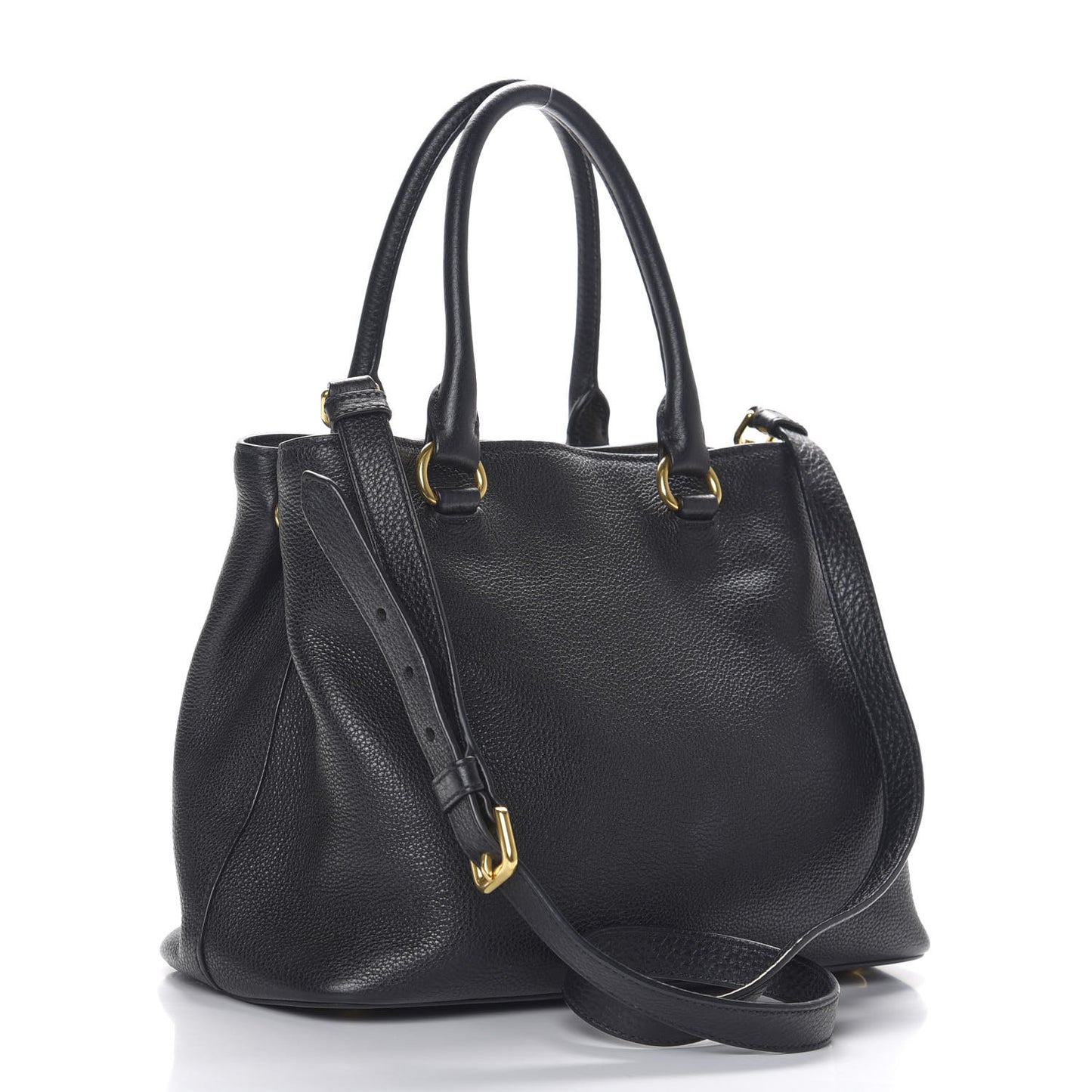 Vitello Daino Tote Black