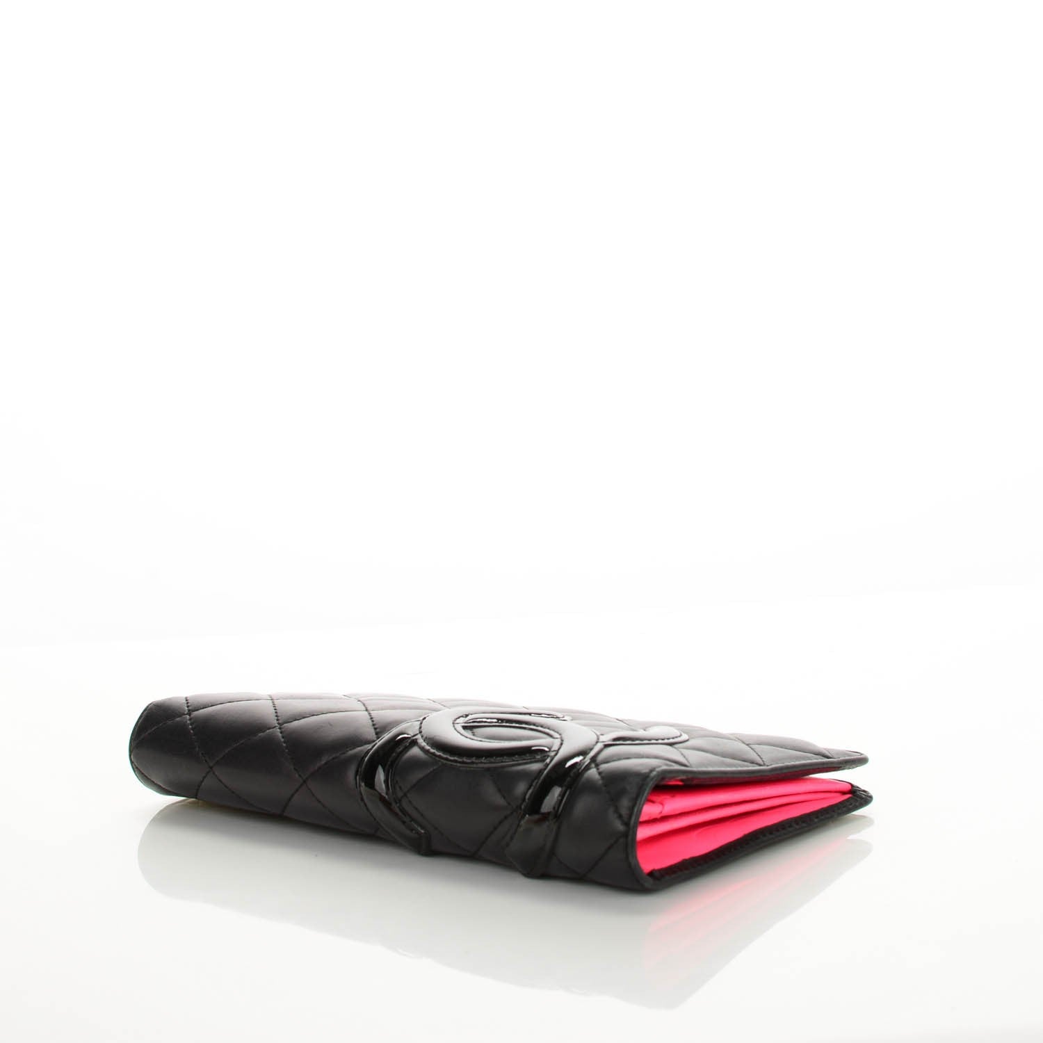 Chanel Calfskin Quilted Cambon Yen Wallet Black 4 of 9
