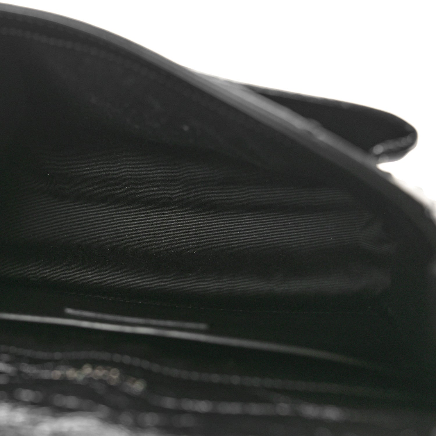 Saint Laurent Crinkled Calfskin Matelasse Monogram Baby Niki Chain Satchel Black 5 of 10