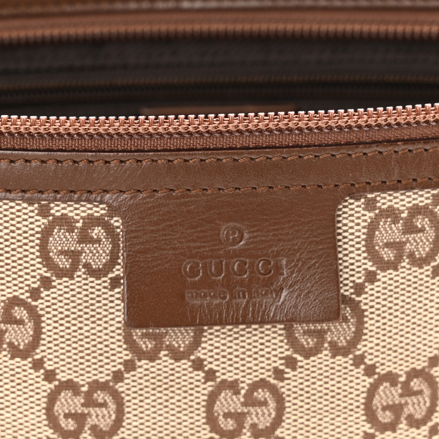 Monogram Flat Messenger Bag Dark Brown