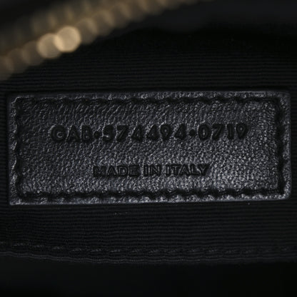 Saint Laurent Calfskin Matelasse Monogram Lou Camera Bag Black 7 of 10