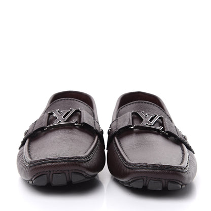 Louis Vuitton Taiga Monte Carlo Moccasin Loafers 10 Grizzli 2 of 10